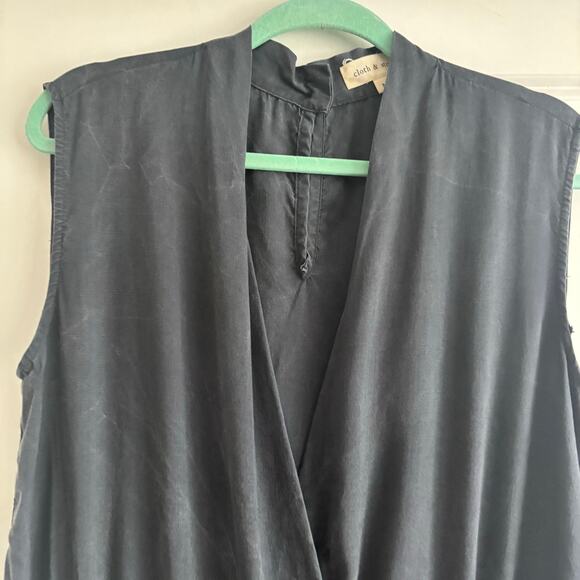 Cloth & Stone Anthro Tencel Jumpsuit Tie Waist Sleeveless Drawstring Jogger M - Picture 13 of 16